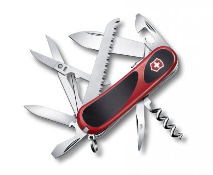 Нож Victorinox EvoGrip S17, 85 мм, 15 функций, красный с черным