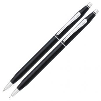 Набор подарочный Cross Century Classic - Black Lacquer CT, шариковая ручка + карандаш
