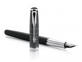 Parker Sonnet - Contort Black Cisele, перьевая ручка, F