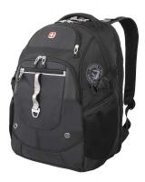 Рюкзак Wenger 15", чёрный/серебристый, 34x22x46 см, 34 л