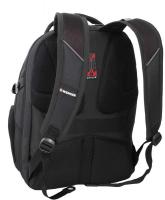 Рюкзак Wenger 15", чёрный/серебристый, 34x22x46 см, 34 л