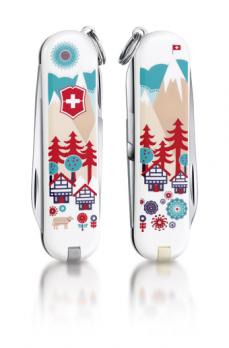 Нож-брелок Victorinox Classic LE 2015, 58 мм, 7 функций, "Swiss Village"