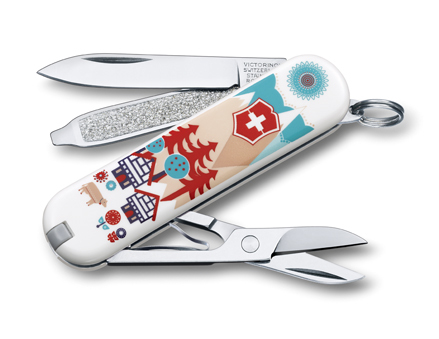 Нож-брелок Victorinox Classic LE 2015, 58 мм, 7 функций, "Swiss Village"