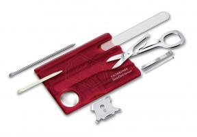 Швейцарская карточка Victorinox SwissCard Nailcare, красная*