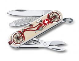 Нож-брелок Victorinox Classic LE 2015, 58 мм, 7 функций, "Bicycle"
