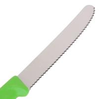 Нож Victorinox для томатов и сосисок, лезвие 11 см волнистое, зеленый*