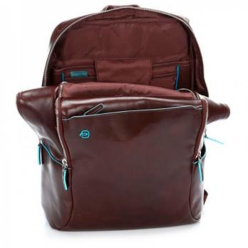 Рюкзак Piquadro Blue Square 13", коричневый, 27,5х39х15 см, 16 л