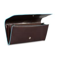 Портмоне Piquadro Blue Square, цвет коричневый, 19х10х2,2 см