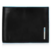 Портмоне Piquadro Blue Square, цвет черный, 12,5х9,5х2,5 см