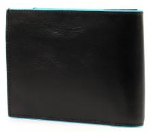 Портмоне Piquadro Blue Square, цвет черный, 12,5х9,5х2,5 см
