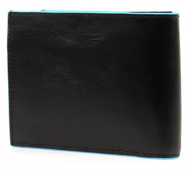 Портмоне Piquadro Blue Square, цвет черный, 12,5х9,5х2,5 см