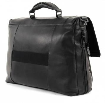 Сумка Piquadro Pulse, черная, 29х41х1,2 см