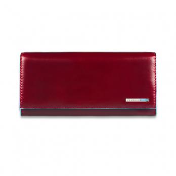Портмоне Piquadro Blue Square, цвет красный, 19х10х2,2 см