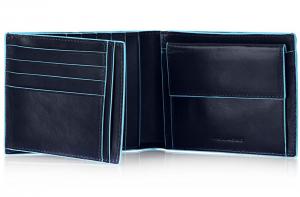 Портмоне Piquadro Blue Square, цвет синий, 12,5х9,5х2,5 см