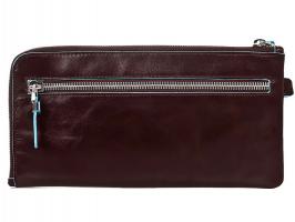 Мультипортмоне Piquadro Blue Square, цвет коричневый, 22,5х11,5х1,5 см