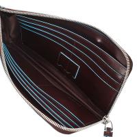 Мультипортмоне Piquadro Blue Square, цвет коричневый, 22,5х11,5х1,5 см