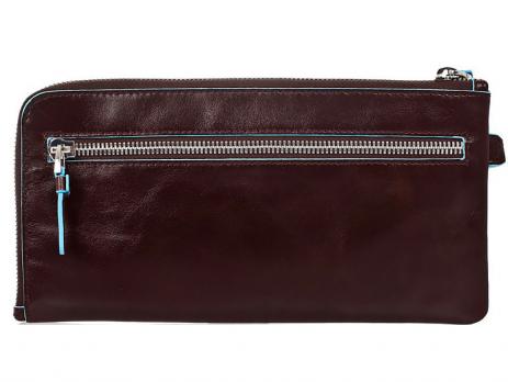 Мультипортмоне Piquadro Blue Square, цвет коричневый, 22,5х11,5х1,5 см
