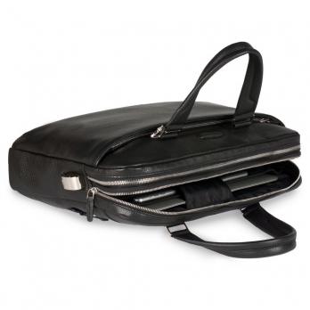 Сумка Piquadro Modus, черная, 38,5x27x8,5