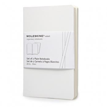 Набор 2 блокнота Moleskine Volant Pocket, цвет белый, без разлиновки