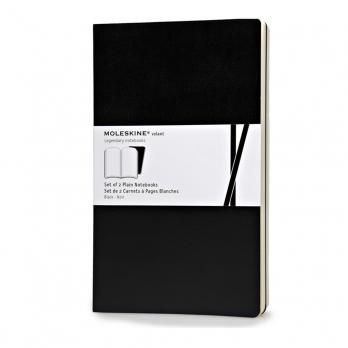 Набор 2 блокнота Moleskine Volant Large, цвет черный, без разлиновки