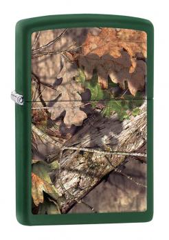Зажигалка Zippo MOSSY OAK® BREAK-UP с покрытием Green Matte, латунь/сталь, зелёная, 36x12x56 мм