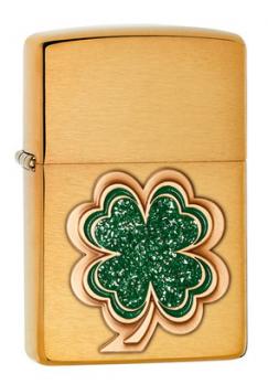 Зажигалка Zippo Classic с покрытием Brushed Brass, латунь/сталь, золотистая, матовая, 36x12x56 мм