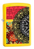 Зажигалка Zippo Classic с покрытием Lemon, латунь/сталь, жёлтая, матовая, 36x12x56 мм