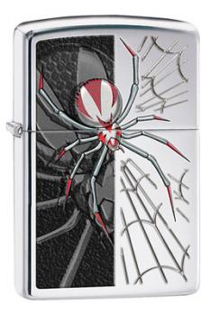 Зажигалка Zippo Classic с покрытием High Polish Chrome, латунь/сталь, серебристая, 36x12x56 мм