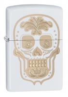 Зажигалка Zippo Classic с покрытием White Matte, латунь/сталь, белая, матовая, 36x12x56 мм