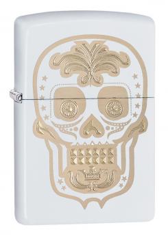 Зажигалка Zippo Classic с покрытием White Matte, латунь/сталь, белая, матовая, 36x12x56 мм