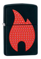 Зажигалка Zippo Classic с покрытием Black Matte, латунь/сталь, чёрная, матовая, 36x12x56 мм