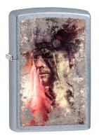 Зажигалка Zippo Classic с покрытием Street Chrome, латунь/сталь, серебристая, матовая, 36x12x56 мм