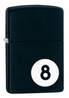 Зажигалка Zippo Classic с покрытием Black Matte, латунь/сталь, чёрная, матовая, 36x12x56 мм
