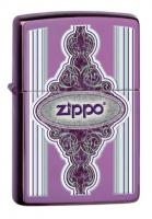 Зажигалка Zippo Classic с покрытием Abyss, латунь/сталь, сиреневая, глянцевая, 36x12x56 мм