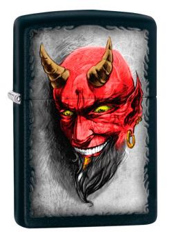 Зажигалка Zippo Classic с покрытием Black Matte, латунь/сталь, чёрная, матовая, 36x12x56 мм