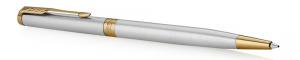 Parker Sonnet Core Slim - Stainless Steel GT, шариковая ручка, M, BL*