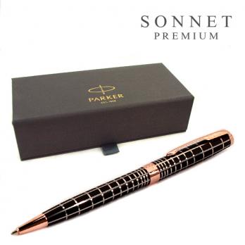 Parker Sonnet Premium Masculine - Brown PGT, шариковая ручка, M, BL