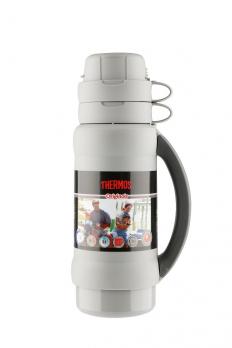 Термос Thermos 34 серия (1 литр) стеклянная колба, белый*