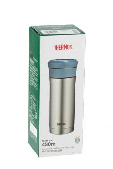 Термокружка Thermos TCMK-500 SBK (0,5 литра) с ситом, стальная