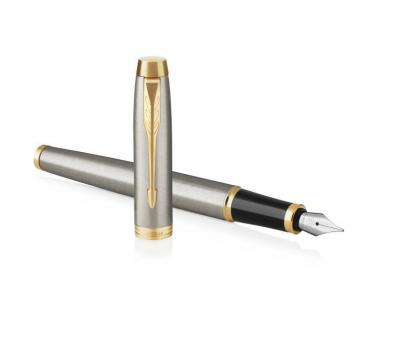 Parker IM Core - Brushed Metal GT, перьевая ручка, F*