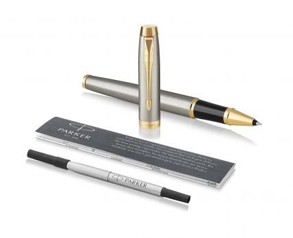 Parker IM Core - Brushed Metal GT, ручка-роллер, F, BL*