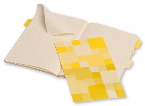 Набор 2 блокнота Moleskine Volant Pocket, цвет желтый, в линейку