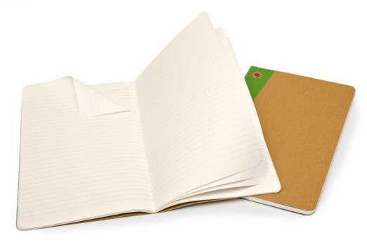 Набор 2 блокнота Moleskine Evernote Large, цвет бежевый, в линейку