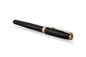 Parker Sonnet Core - Matte Black GT, перьевая ручка, F, BL*