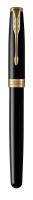 Parker Sonnet Core - LaqBlack GT, перьевая ручка, F, BL