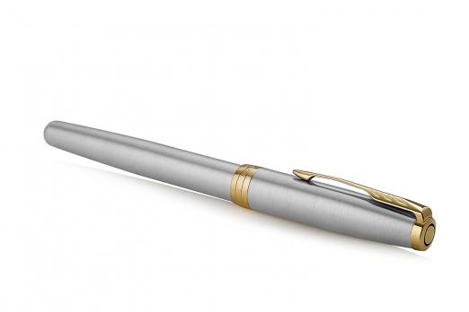 Parker Sonnet Core - Stainless Steel GT, перьевая ручка, F, BL*