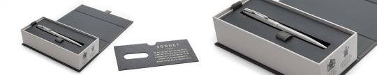 Parker Sonnet Core - Stainless Steel CT, шариковая ручка, M, BL