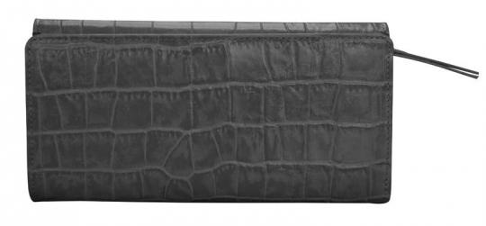 Кошелек Cross Bebe Coco, кожа наппа, чёрный/розовый, 19,5х10,5х3 см