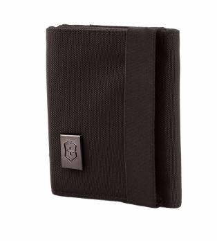 Бумажник Victorinox Lifestyle Accessories 4.0 Tri-Fold Wallet, чёрный, 9x3x10
