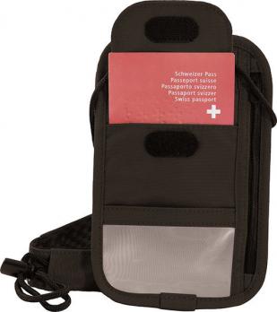 Кошелек на шею Victorinox Lifestyle Accessories 4.0 Boarding Pouch, чёрный, полиэстер, 13x1x20